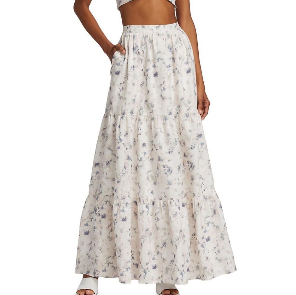 Cami NYC Nori Skirt In Aegean Floral costalgrandmother cottagecore